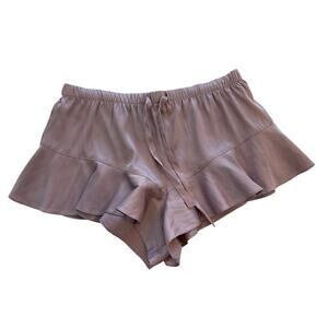 Victoria's Secret Silky Sexy Ruffle Hem Pajama Shorts Size Medium